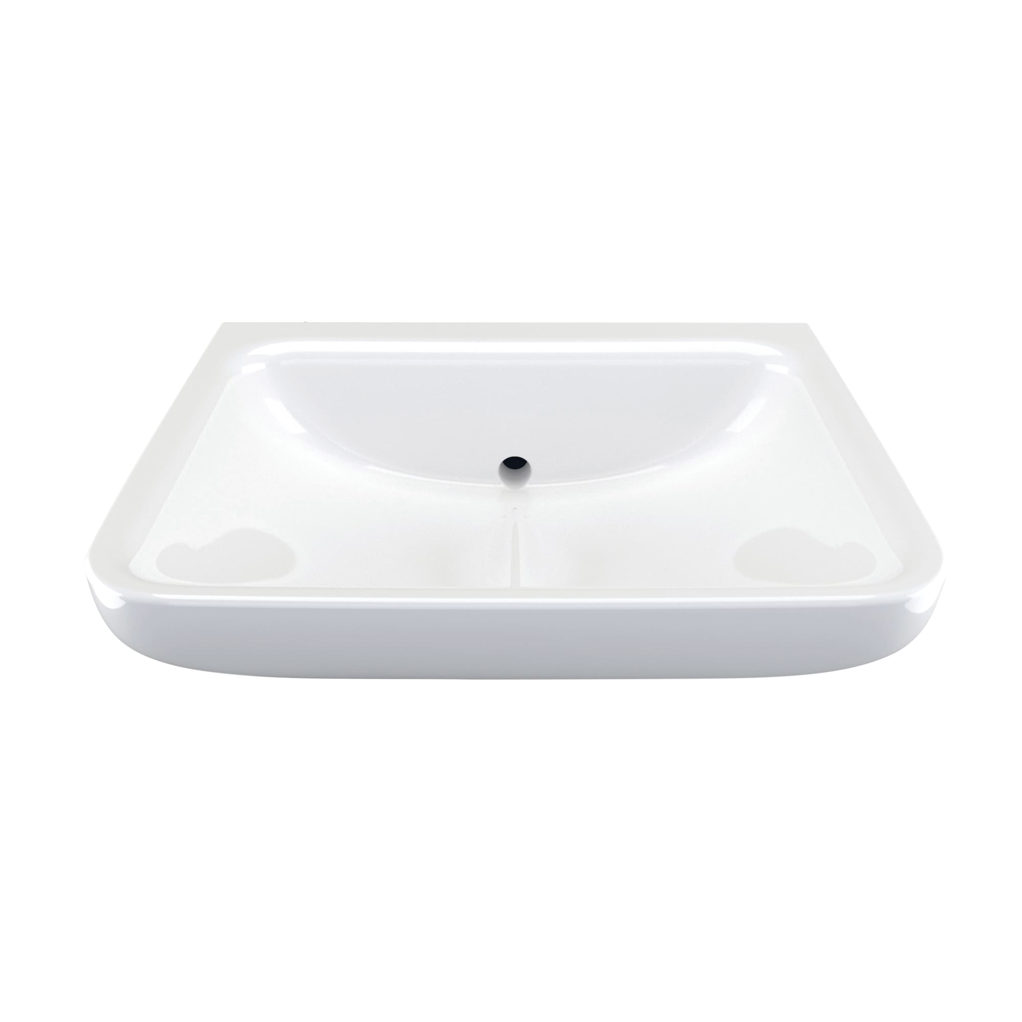 Armitage Shanks Contour 21+ no taphole back outlet washbasin with anti-splash and anti-microbial glaze