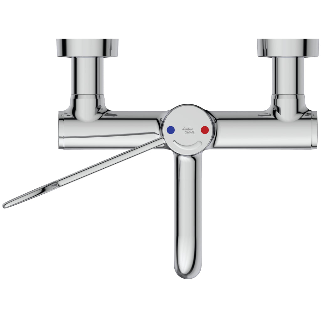 Armitage Shanks Markwik 21 + panel mounted thermostatic basin mixer, single sequential lever, demountable with fixed spout A6735AA.