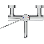 Armitage Shanks Markwik 21 + panel mounted thermostatic basin mixer, single sequential lever, demountable with fixed spout A6735AA.