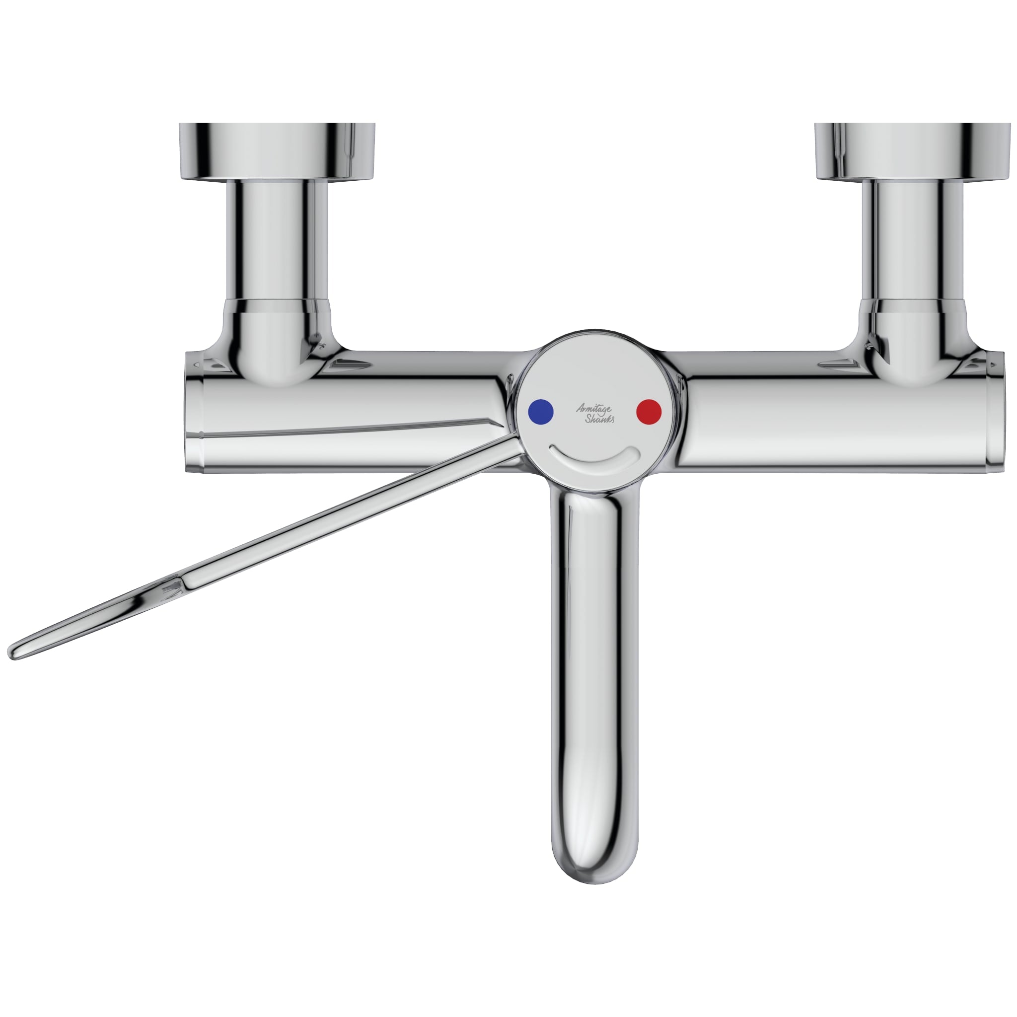 Armitage Shanks Markwik 21 + panel mounted thermostatic basin mixer, single sequential lever, demountable with fixed spout A6735AA.