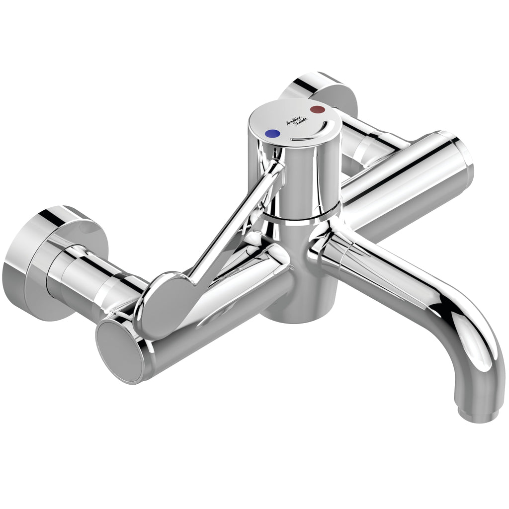 Armitage Shanks Markwik 21+ panel mounted thermostatic basin mixer, single sequential lever, demountable with detachable spout.