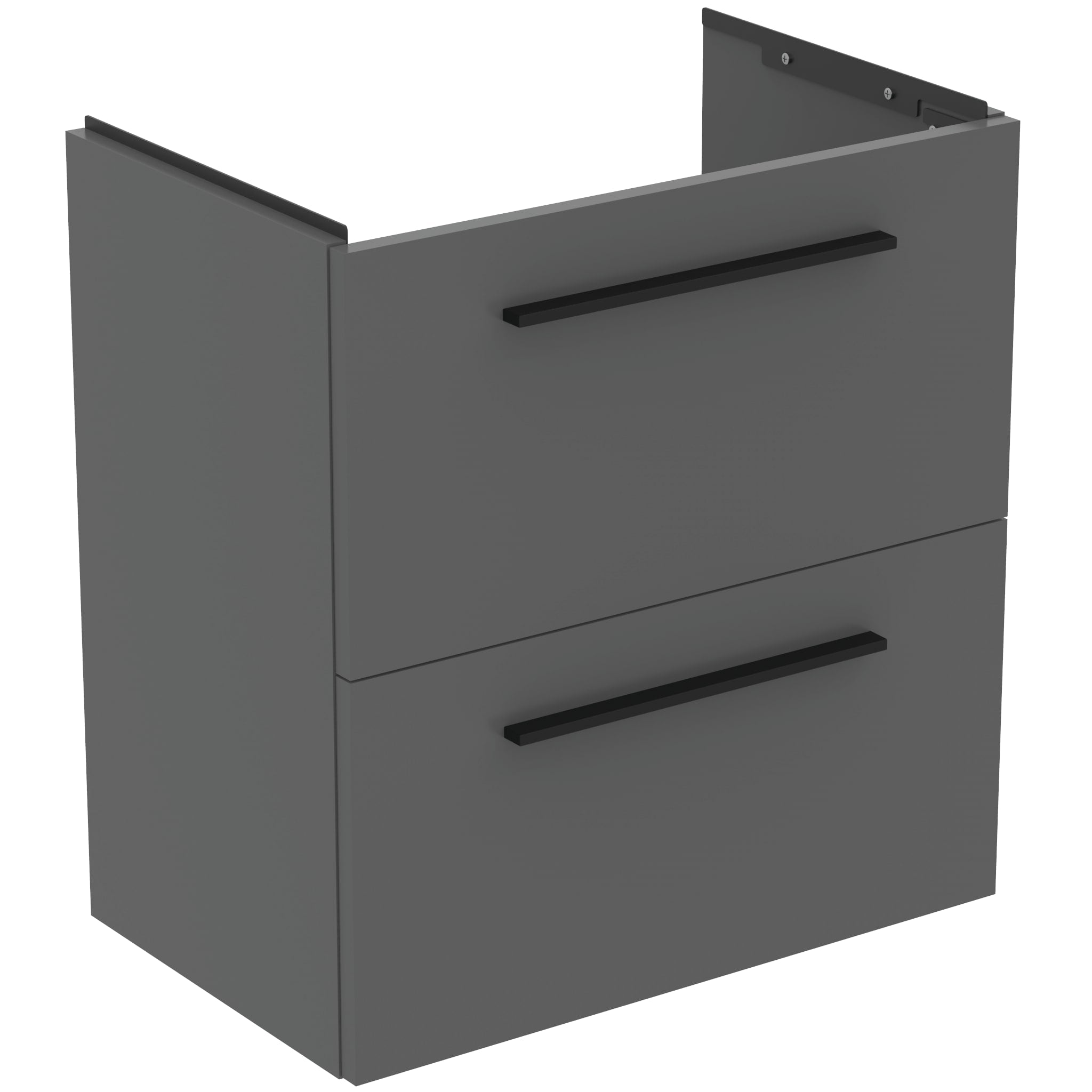Ideal Standard i.Life S Wall Hung 2 Drawers Vanity Unit 600(W)mm Quartz Grey Matt
