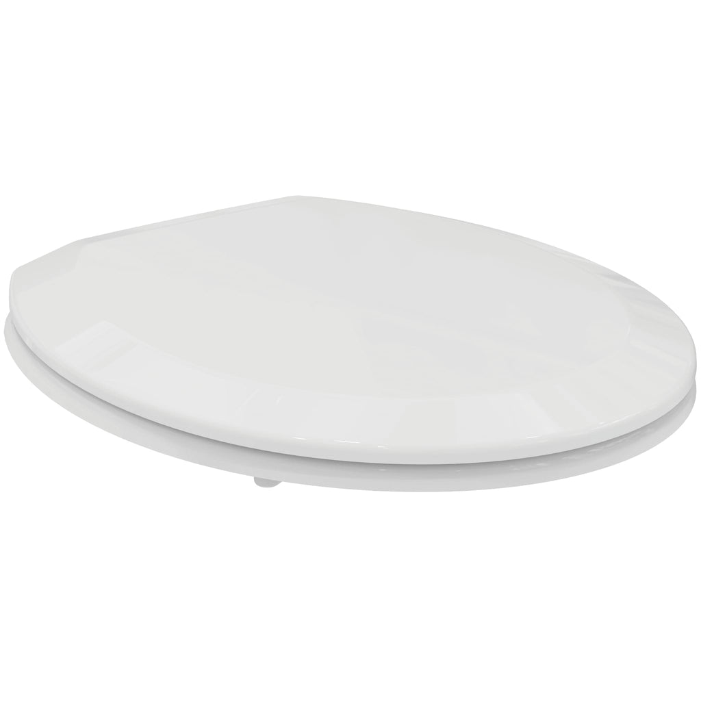 Armitage Shanks Orion 3 toilet seat and cover, white.