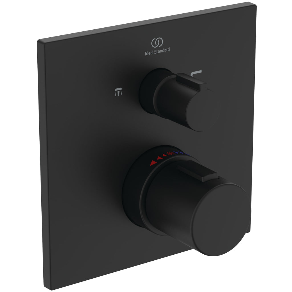 Ideal Standard Ceratherm C100 Built-In Shower Mixer Silk Black
