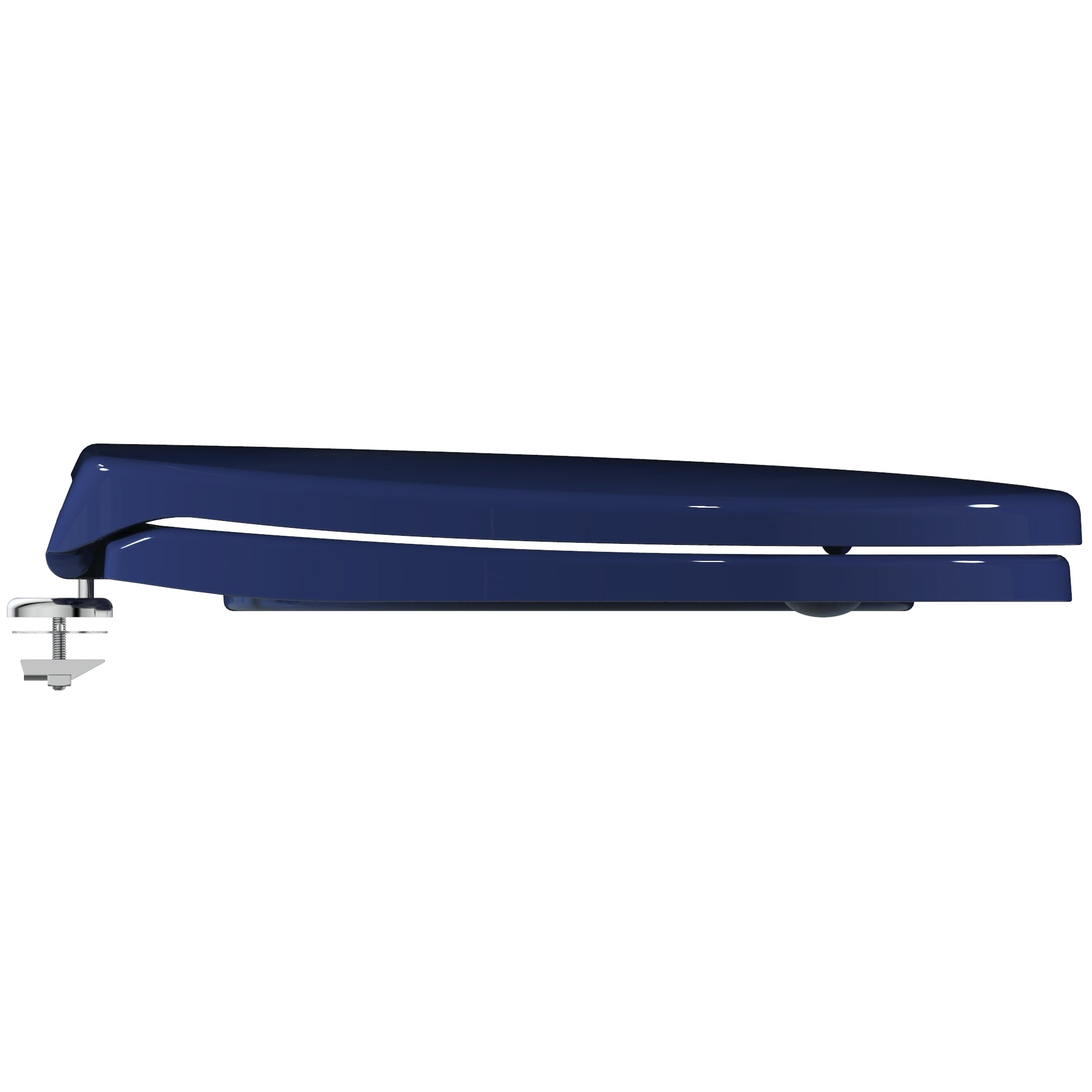 Armitage Shanks Contour 21 toilet seat and cover with top fixing hinges, blue.