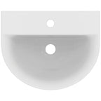 Ideal Standard Concept Arc 45cm 1 taphole handrinse washbasin with overflow