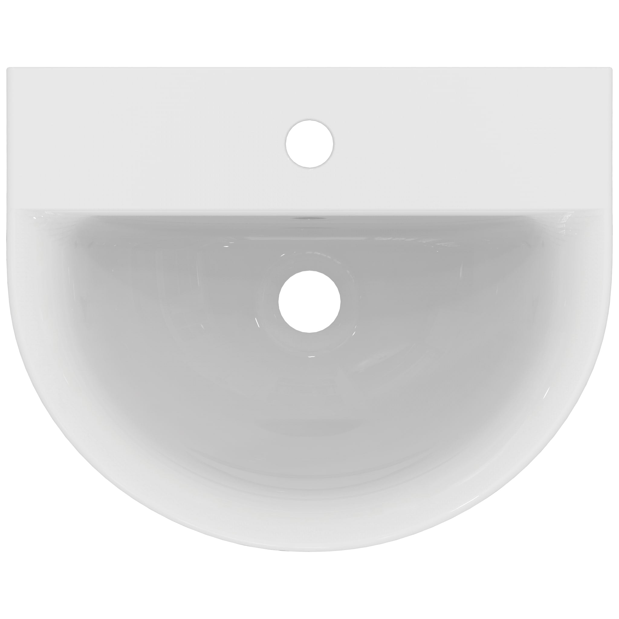 Ideal Standard Concept Arc 45cm 1 taphole handrinse washbasin with overflow