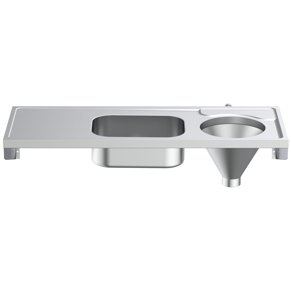 Armitage Shanks Dee right-hand, back inlet slophopper with sink