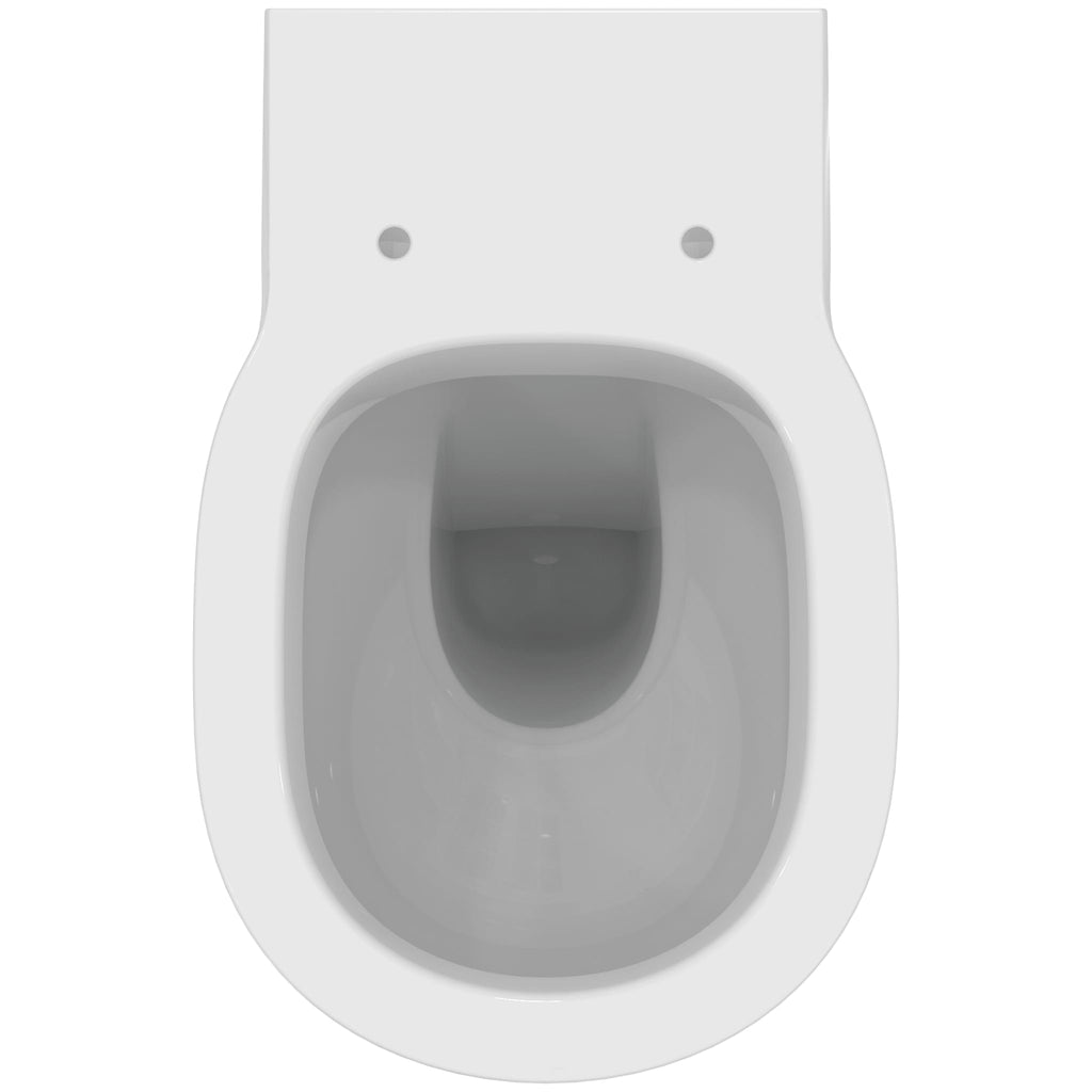 Ideal Standard Concept Freedom back-to-wall raised height toilet bowl with horizontal outlet