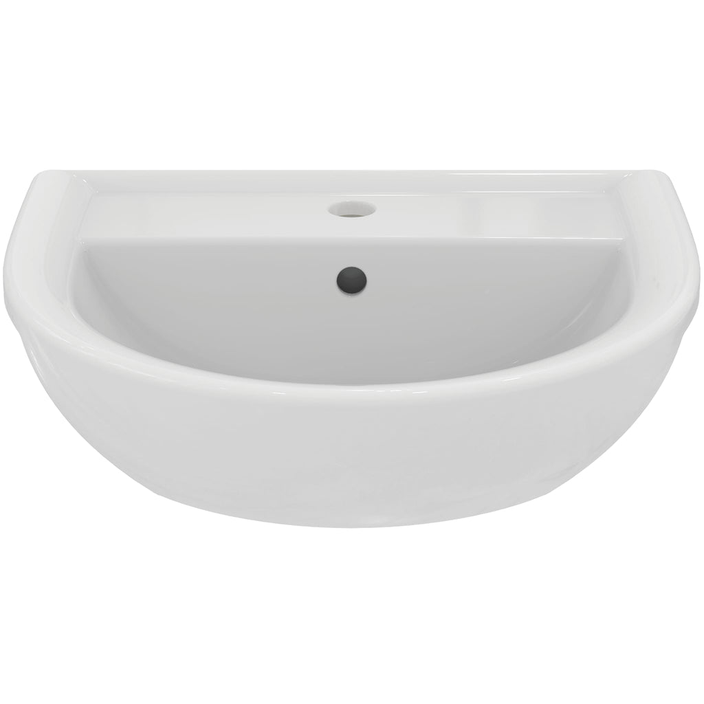 Armitage Shanks Sandringham 21 50cm 1 taphole semi-countertop basin with overflow, no chainstay hole