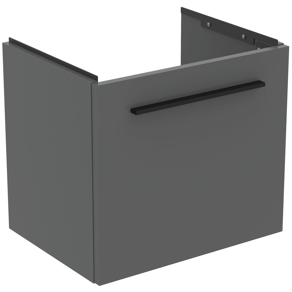 Ideal Standard i.Life S Wall Hung 1 Drawer Vanity Unit 500(D)mm Quartz Grey Matt