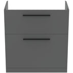 Ideal Standard i.Life A Floor Standing Vanity Unit 800W x 440mmD 2 Drawers Quartz Grey Matt