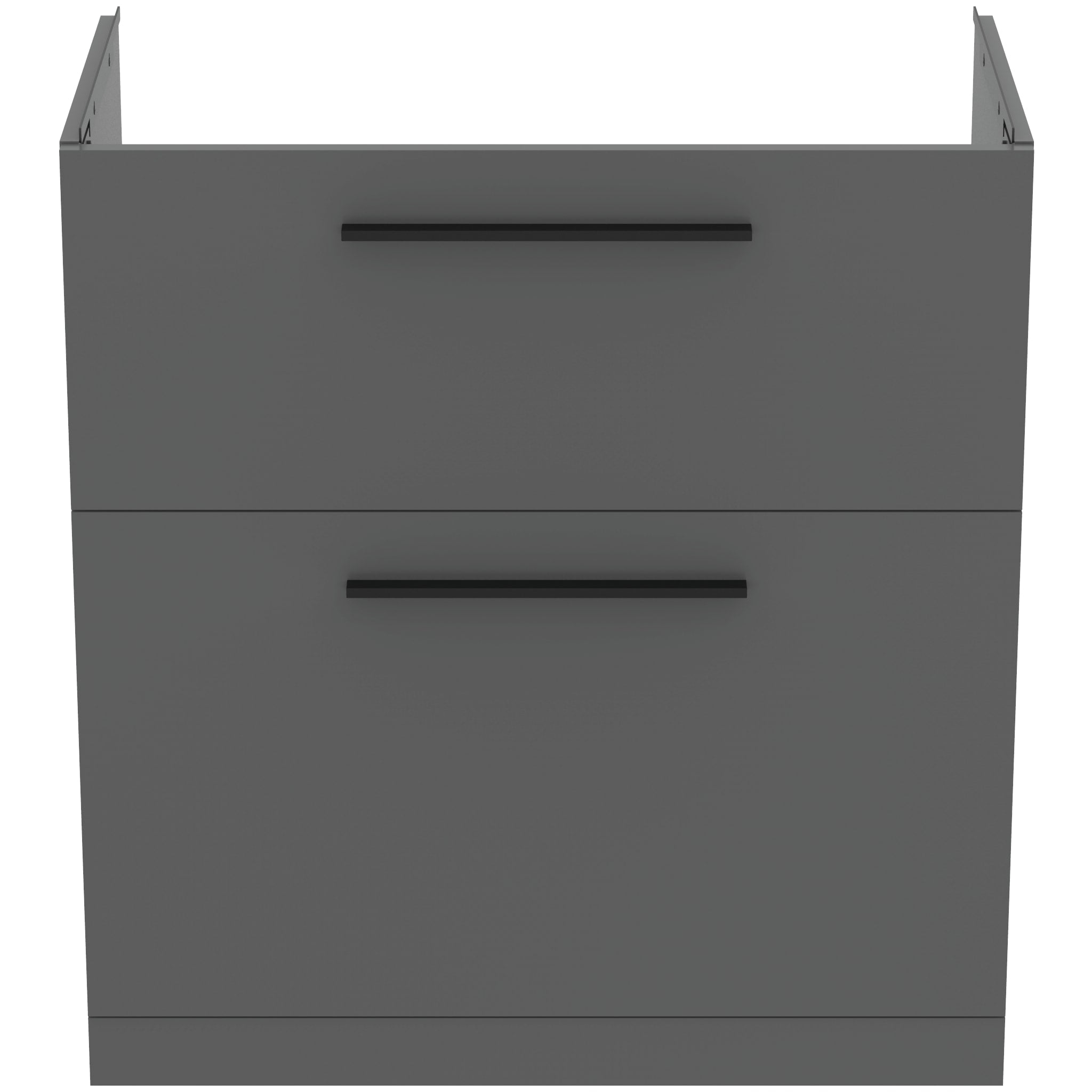 Ideal Standard i.Life A Floor Standing Vanity Unit 800W x 440mmD 2 Drawers Quartz Grey Matt