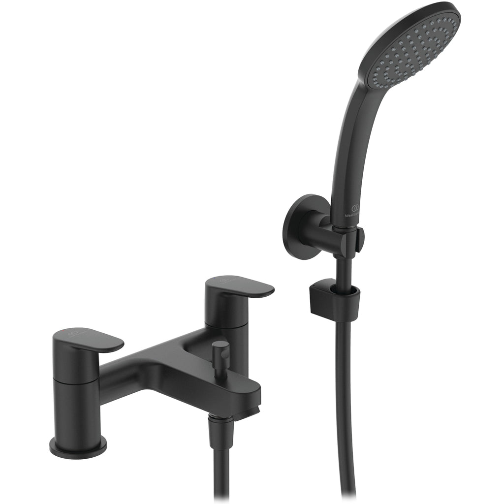 Ideal Standard Cerafine O Dual Control Bath Shower Mixer With Shower Set () Silk Black