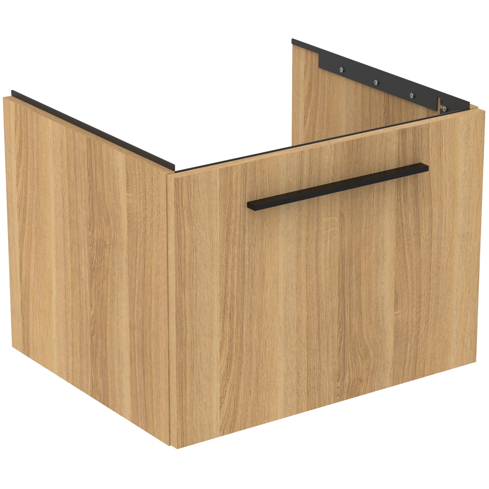 Ideal Standard i.Life B 600mm wall hung vanity unit with 1 drawer natural oak