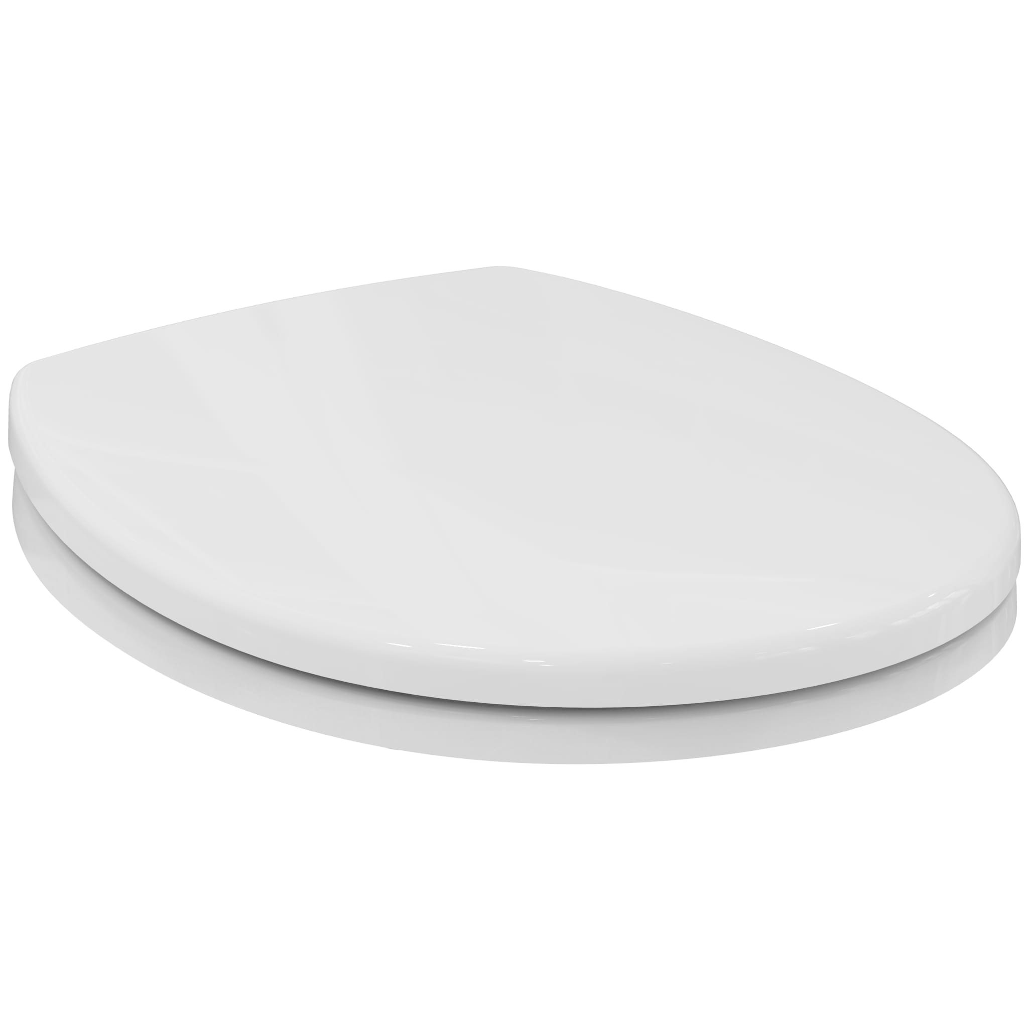 Armitage Shanks Contour 21 toilet seat and cover with top fixing hinges, white.