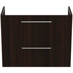 Ideal Standard i.Life S Wall Hung Vanity Unit 800mm 2 Drawers Coffee Oak