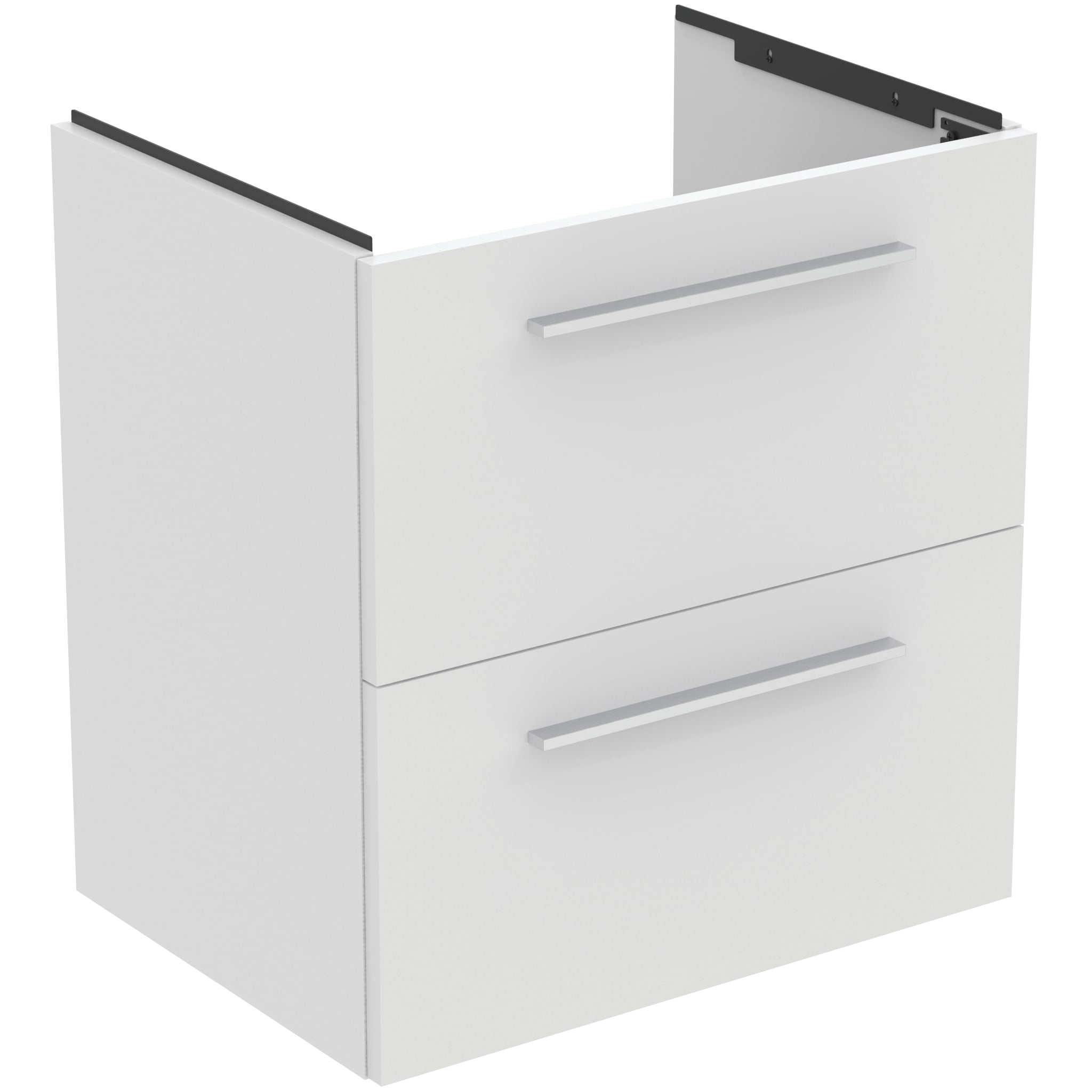 Ideal Standard i.Life A 600mm wall hung vanity unit with 2 drawers (separate handles required), matt white