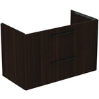 Ideal Standard i.Life B 1000mm Wall Hung Vanity Unit With 2 Drawers Coffee Oak