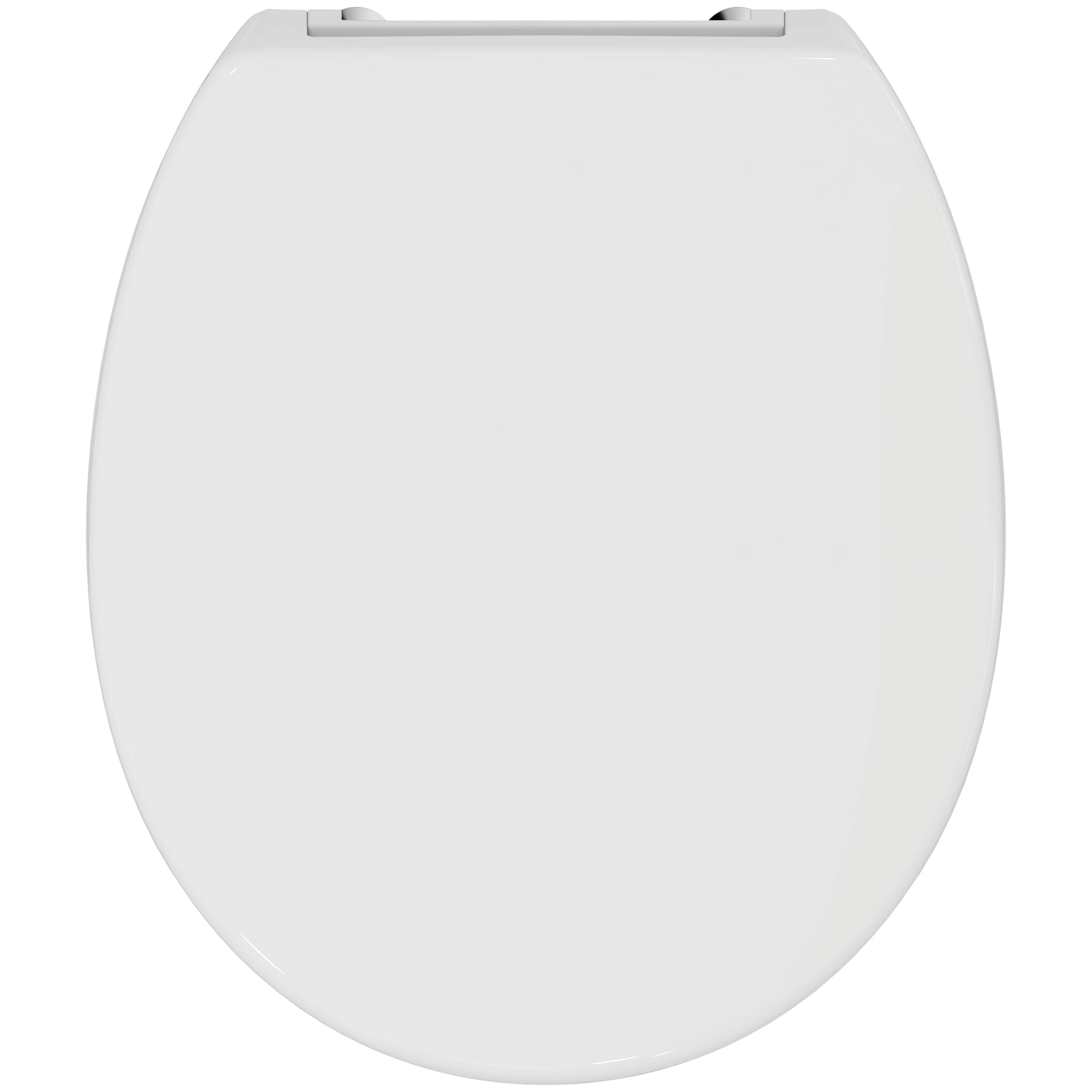 Armitage Shanks Contour 21 toilet seat and cover with bottom fix hinges for 355mm high toilet bowls, white.