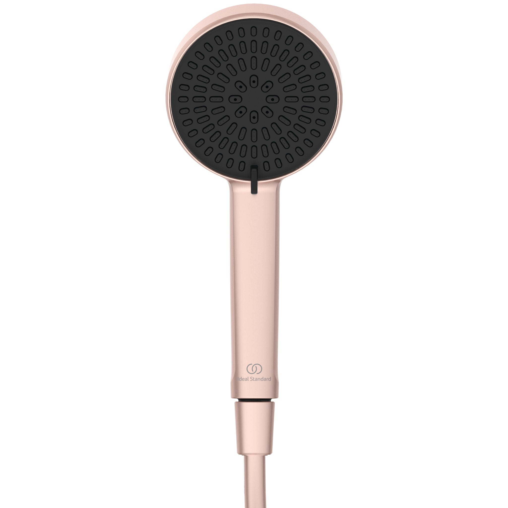 Ideal Standard Ceratherm ALU+ Shower System with exposed single lever shower mixer 260mm 2 function shower head 100mm 2 function handspray and 2 shelves Rose