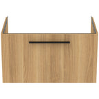 Ideal Standard i.Life B 800mm wall hung vanity unit with 1 Drawer natural oak