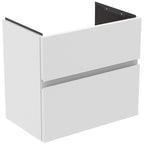 Ideal Standard Finesse 600mm X 380mm Wall Mounted Vanity Unit With 2 Drawers Matt White