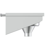 Armitage Shanks Dee right-hand, back inlet slophopper with sink