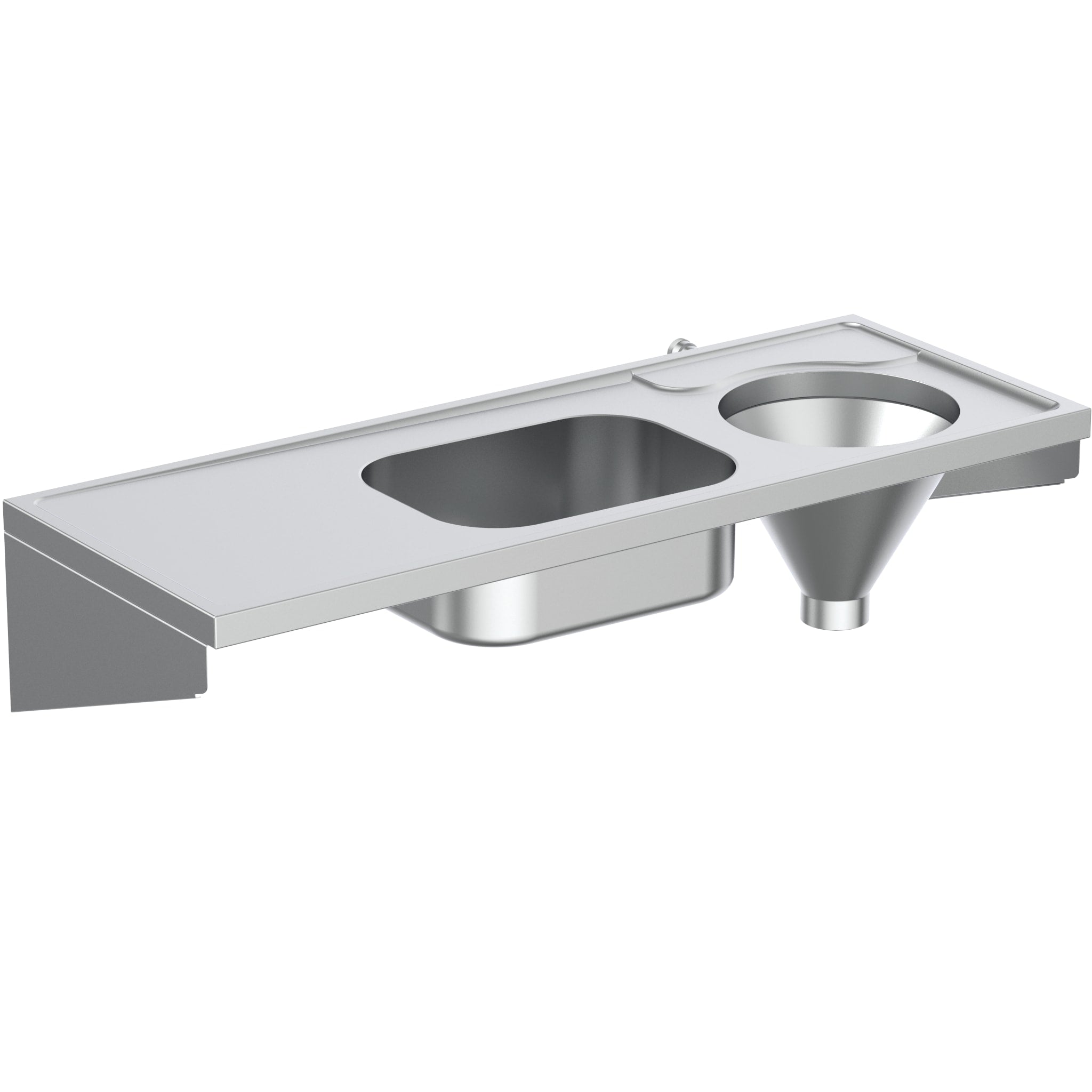 Armitage Shanks Dee right-hand, back inlet slophopper with sink