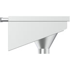 Ideal Standard Armitage Shanks Lever back inlet stainless steel slophopper