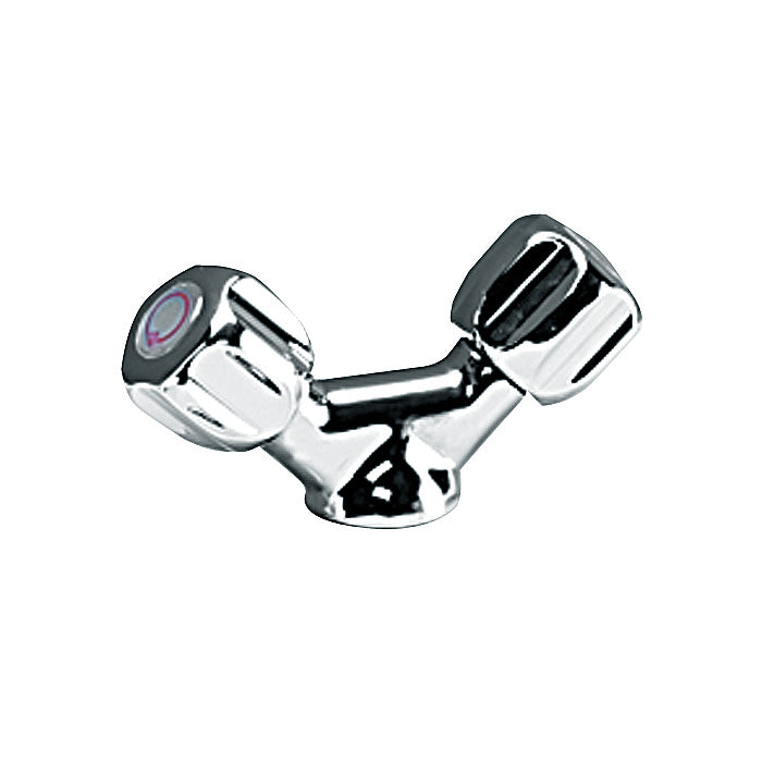 Armitage Shanks Starlite 1 hole hairdressers washbasin mixer with metal handles, flexible 1.5m hose, handspray and metal sleeve. (inlets plain 10mm copper pipe).
