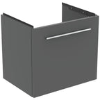 Ideal Standard i.Life S Wall Hung 1 Drawer Vanity Unit 500(D)mm Quartz Grey Matt
