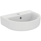Ideal Standard Concept Arc 45cm 1 taphole handrinse washbasin with overflow