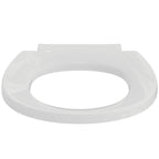 Armitage Shanks Contour 21 toilet seat only with bottom fix hinges for 305mm high toilet bowls, white.
