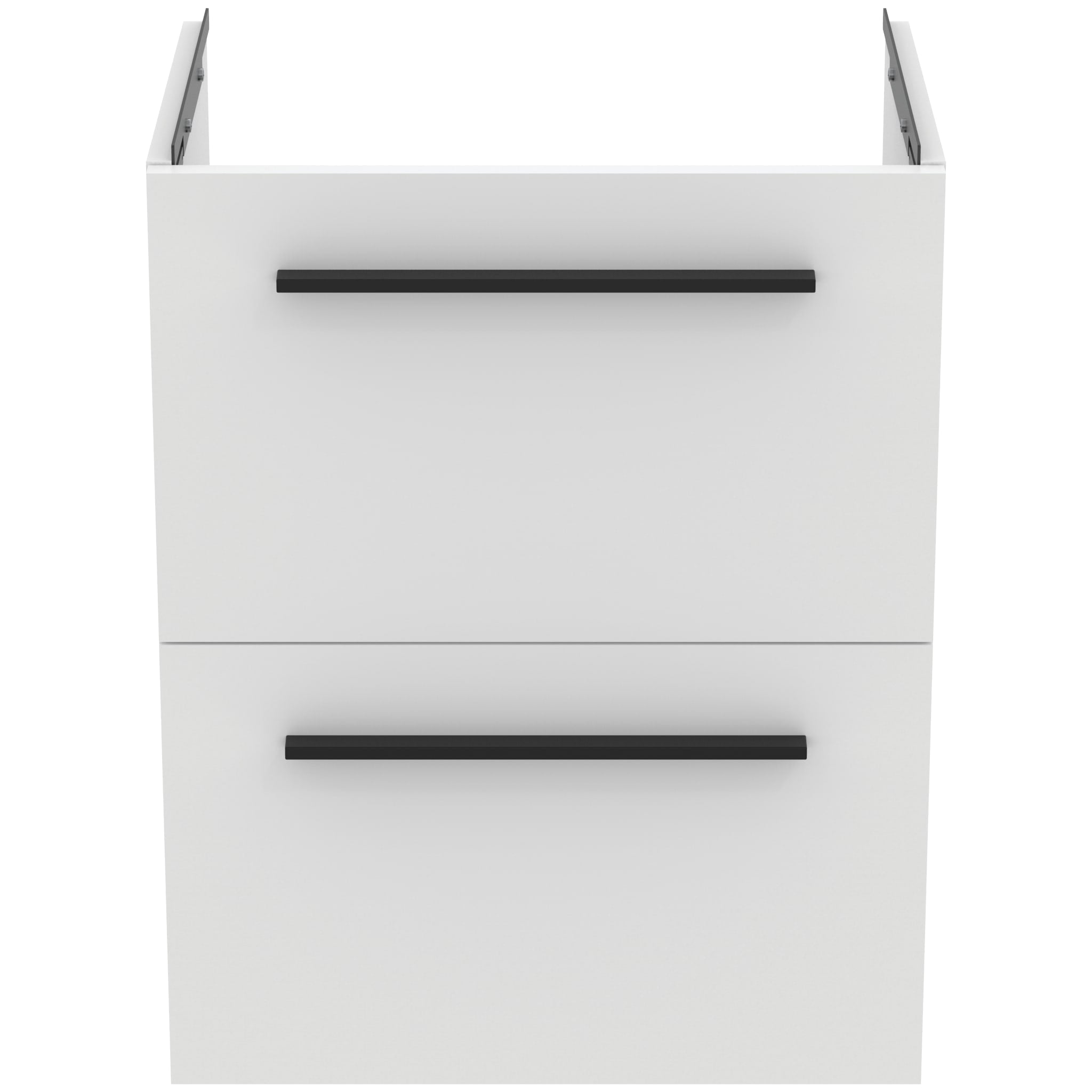 Ideal Standard i.Life S 50cm compact wall hung vanity unit with 2 drawers (separate handles required), matt white