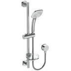 Ideal Standard Easybox Slim Built-In thermostatic shower pack with square faceplate and Idealrain Cube M3 kit Chrome