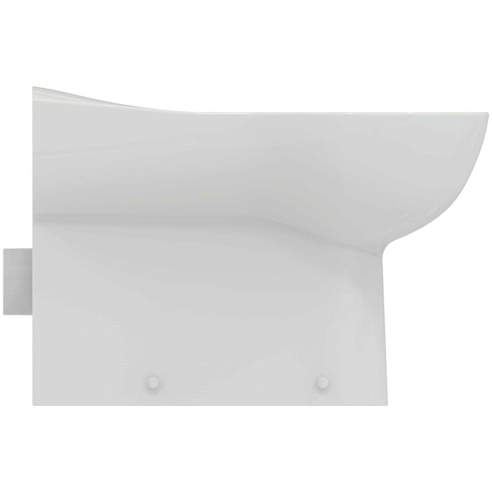 Armitage Shanks Contour 21+ 70cm projection back-to-wall rimless toilet bowl with horizontal outlet and anti-microbial glaze