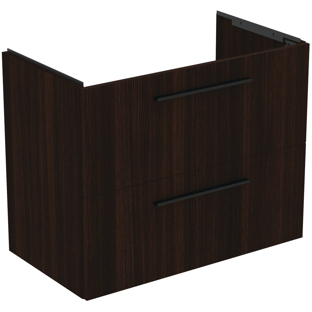 Ideal Standard i.Life A Wall Hung Vanity Unit 800W x 440mmD 2 Drawers Coffee Oak
