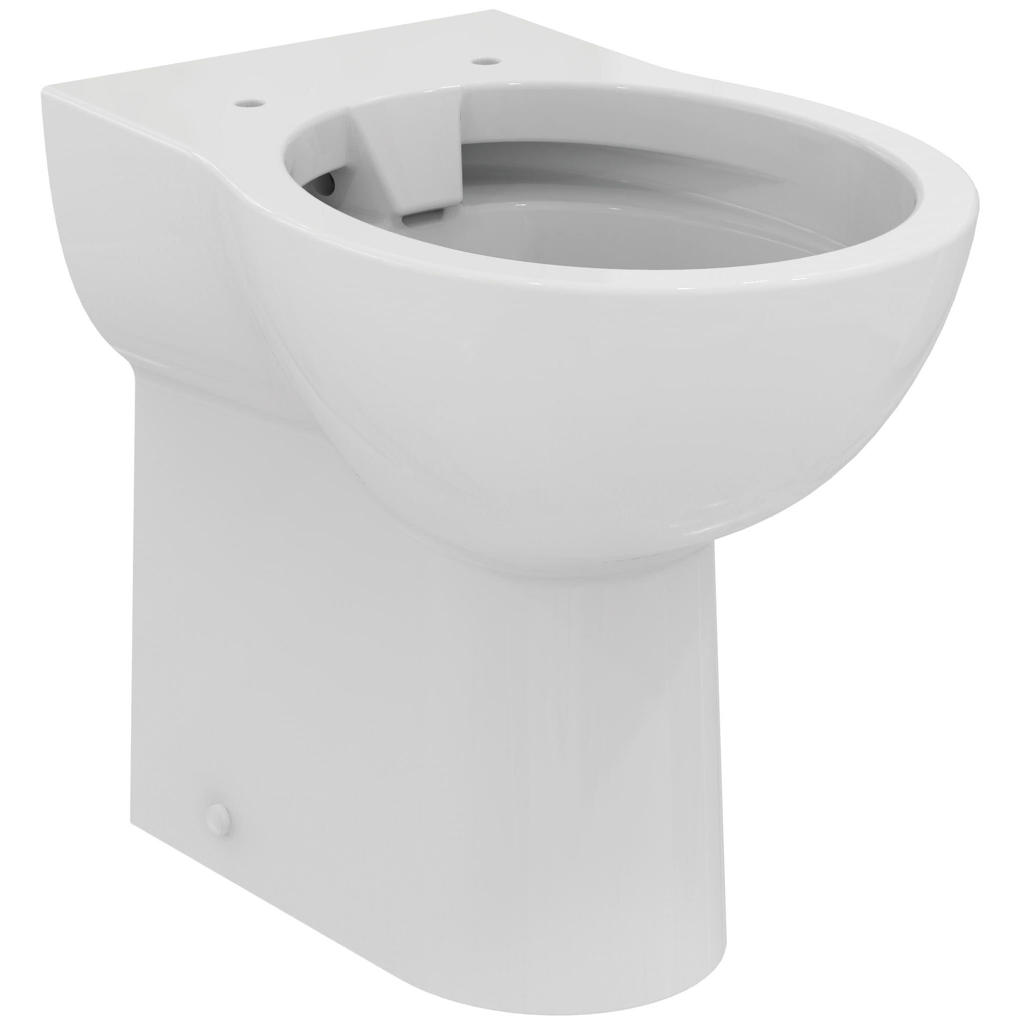 Armitage Shanks Contour 21+ raised height back-to-wall rimless toilet bowl with raised height horizontal outlet and anti-microbial glaze