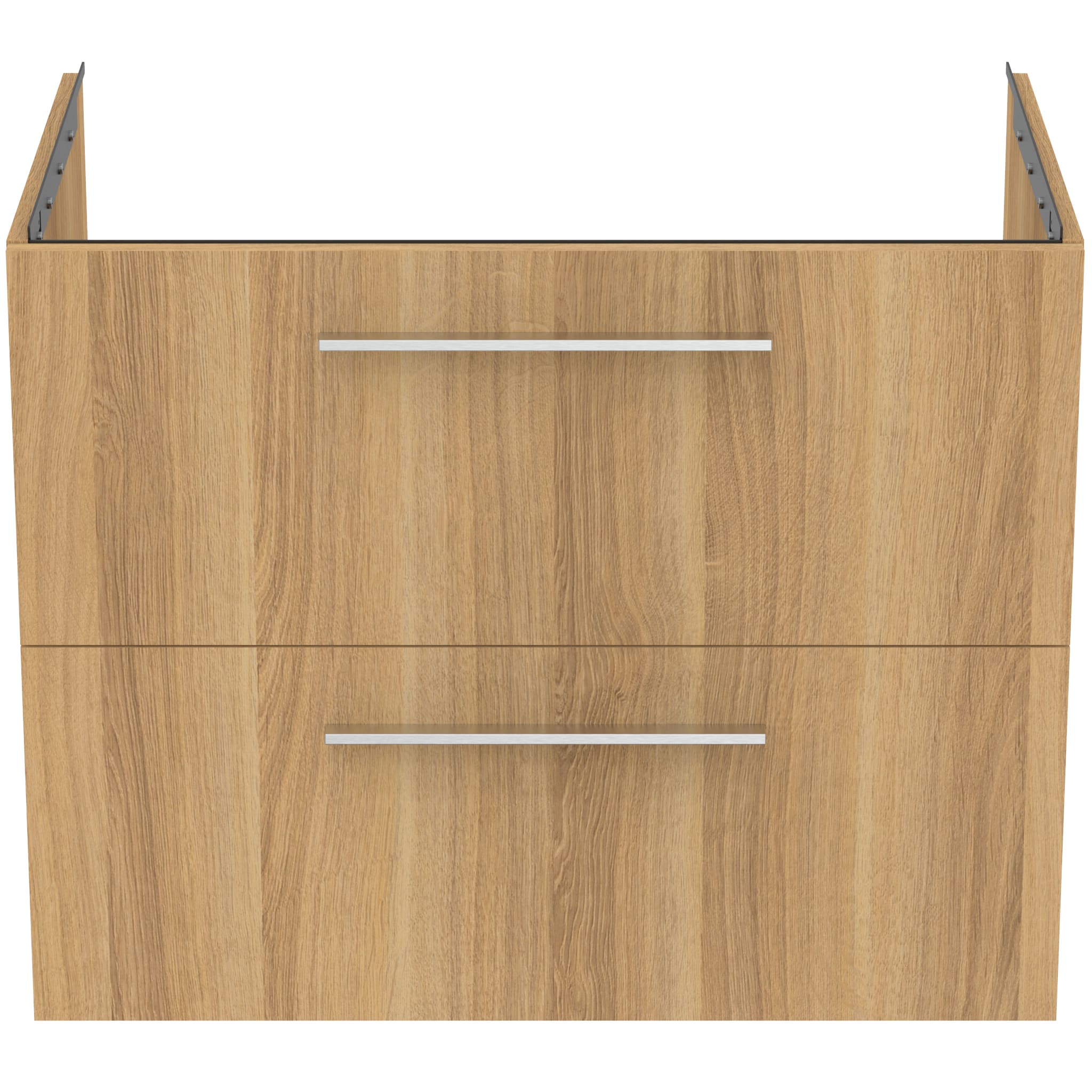 Ideal Standard i.Life B 80cm wall hung vanity unit with 2 drawers, natural oak