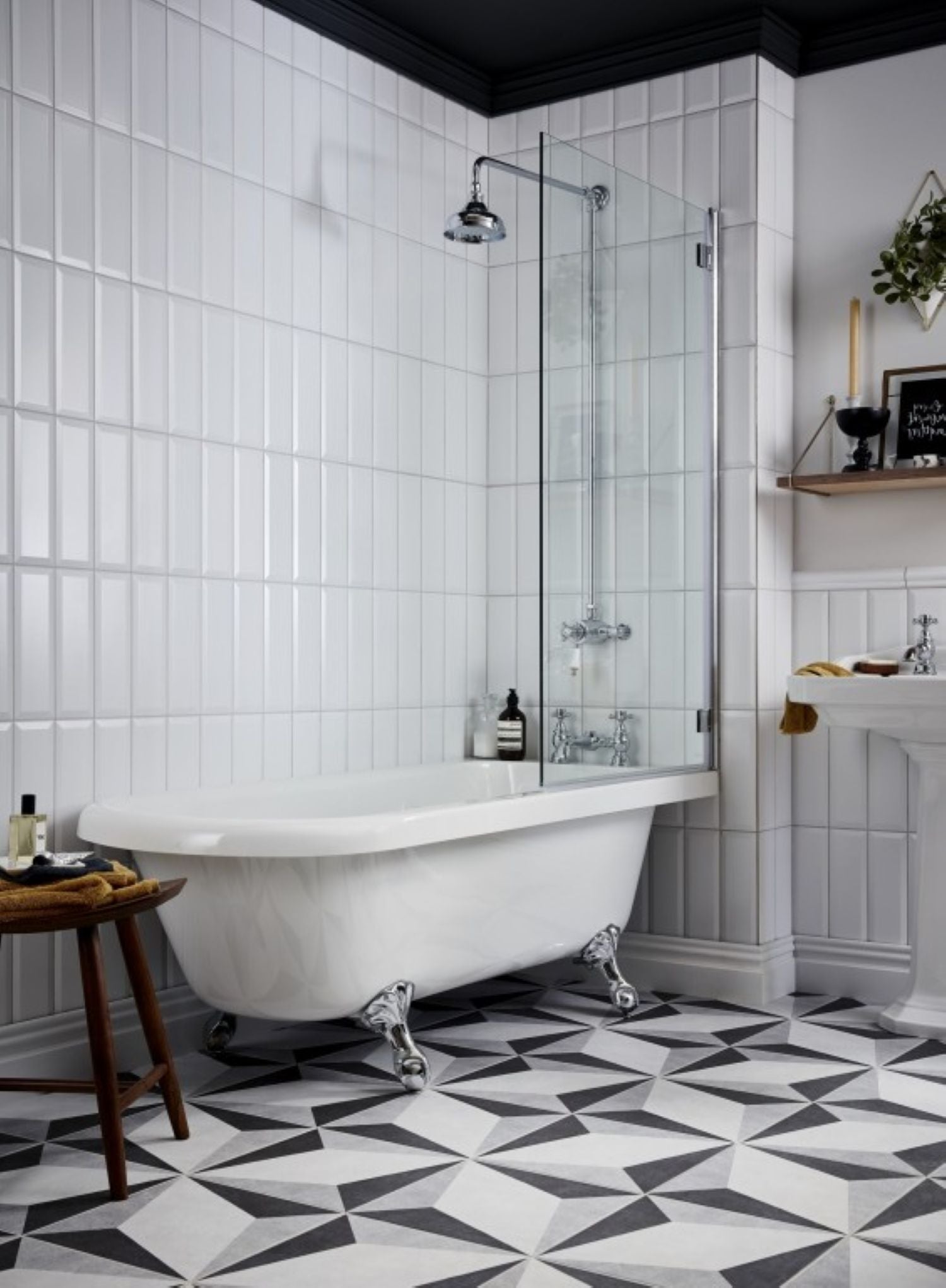 Heritage Tilbury Corner Freestanding Acrylic Bath, Right Handed, 1665(W) x 710(D) x 400)mm - Feet Required  White