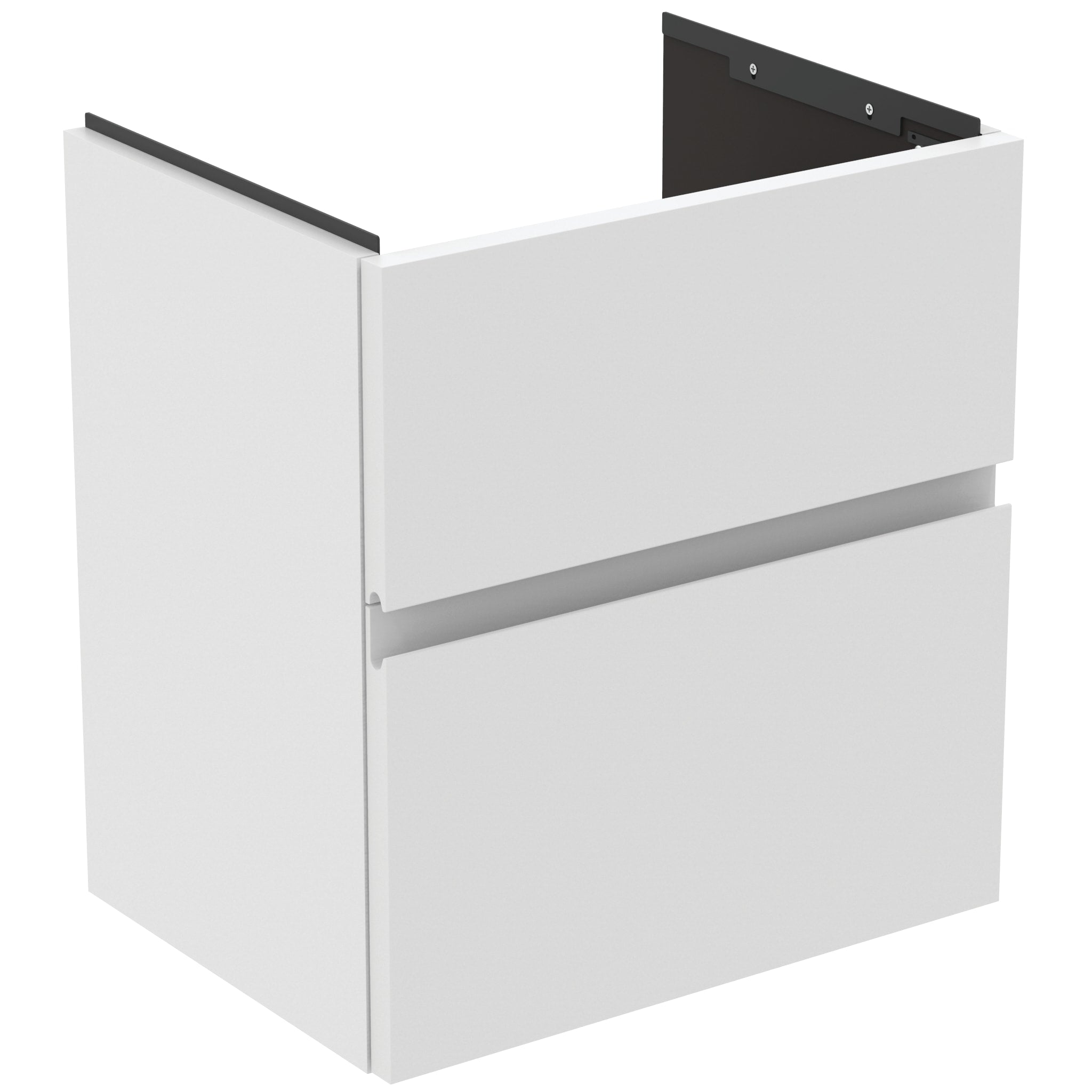 Ideal Standard Finesse 500mm X 380mm Wall Mounted Vanity Unit With 2 Drawers Matt White