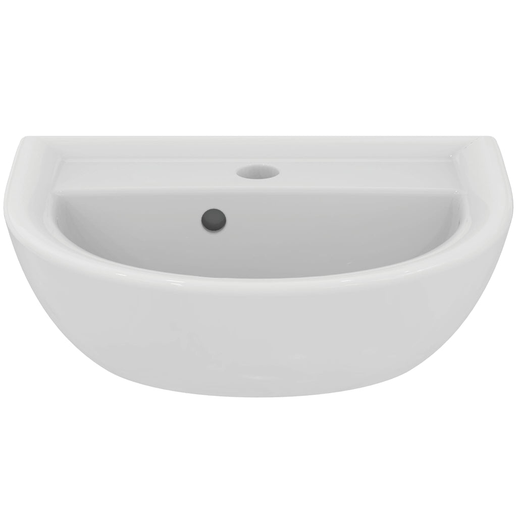 Armitage Shanks Sandringham 21 45cm 1 taphole handrinse pedestal basin with overflow, no chainstay