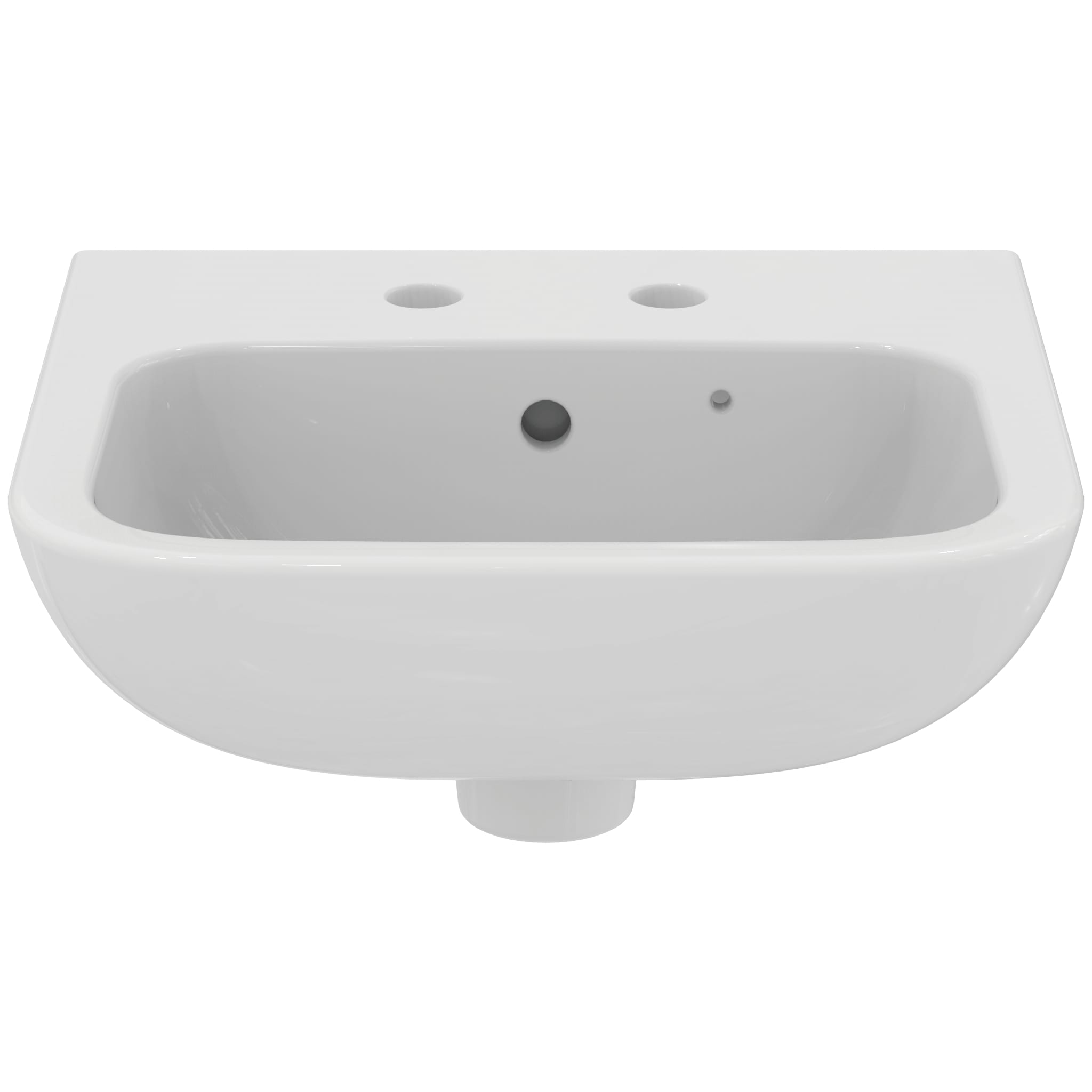Armitage Shanks Portman 21 40cm 2 taphole (at 100mm) washbasin with overflow and chainstay hole.