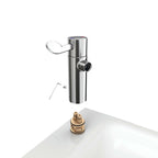 Armitage Shanks Markwik 21+ 1 taphole thermostatic basin mixer, single sequential lever, demountable with copper tails.
