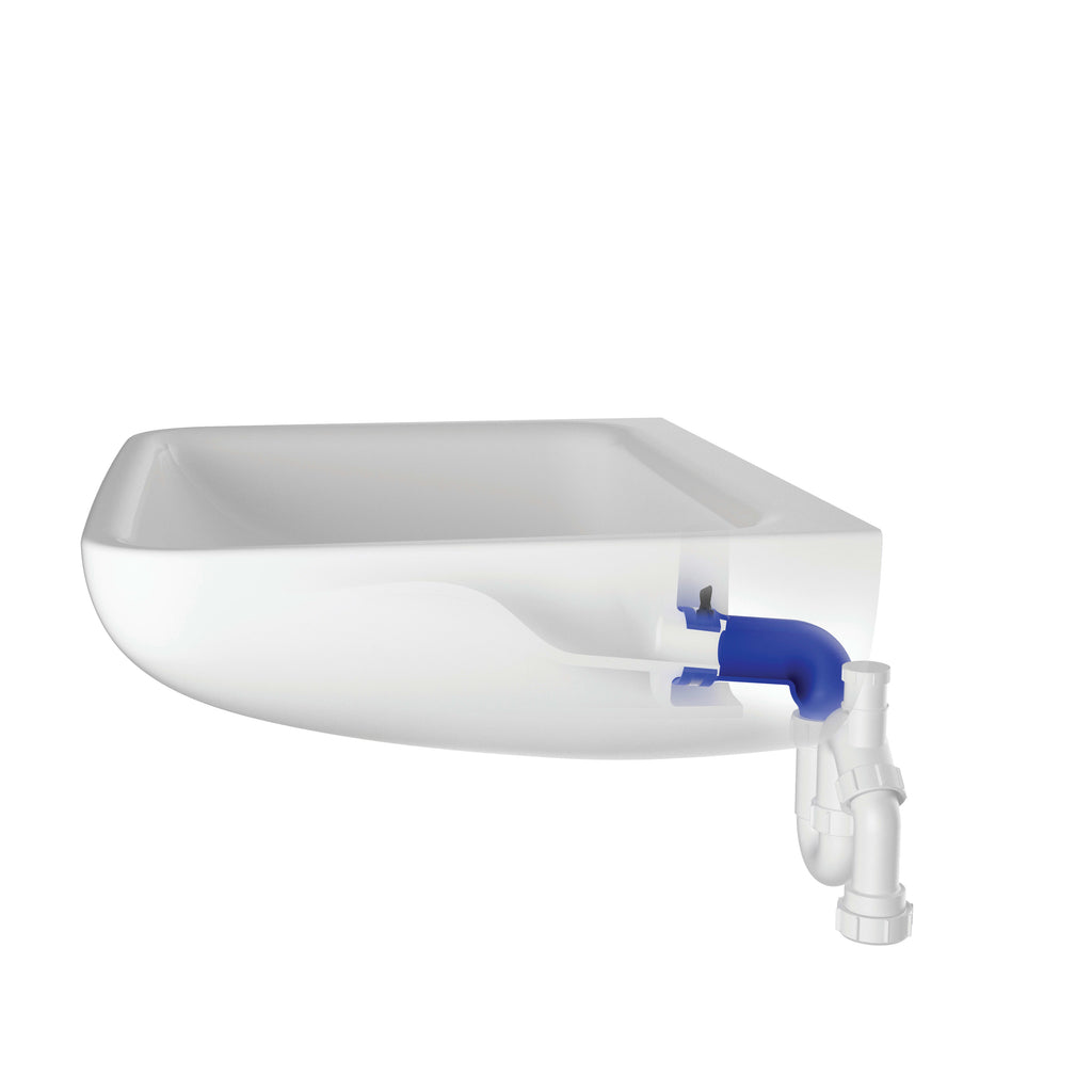 Armitage Shanks Contour 21+ no taphole back outlet washbasin with anti-splash and anti-microbial glaze