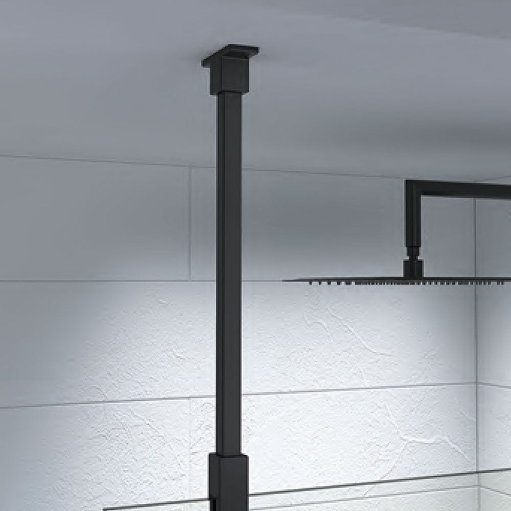 Kudos Showers ULTIMATE 2 BRUSHED NICKEl GLASS TOCEILING STABILISER ARM 10WPGCBRN.