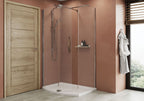Kudos Showers Ultimate2 Curved Matt Black Wall Post Kit