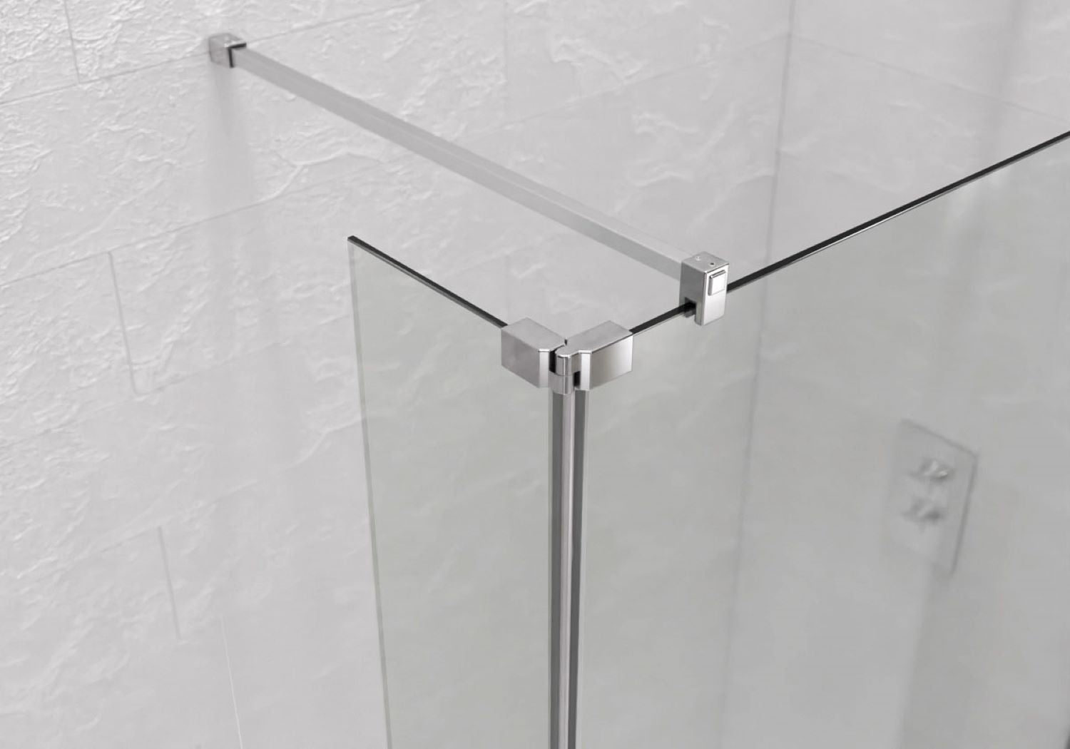 Kudos Showers Ultimate2 10mm Brushed Gold 400 Left Hand Hinged Deflector Panel