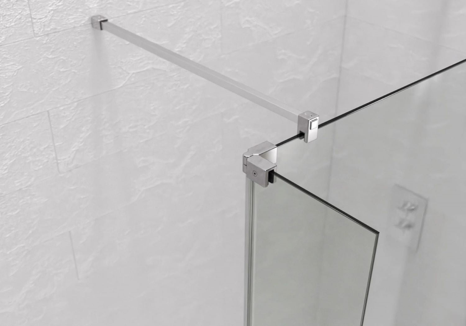 Kudos Showers Ultimate2 10 Brushed Nickel Left Hand Hinged Deflector Panel
